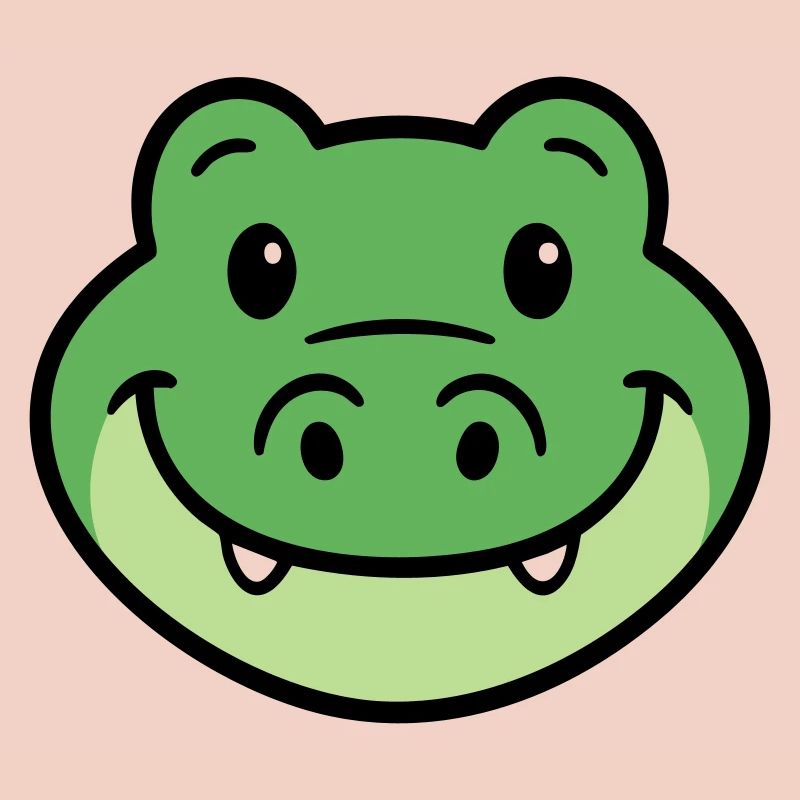 Krokodil Gesicht