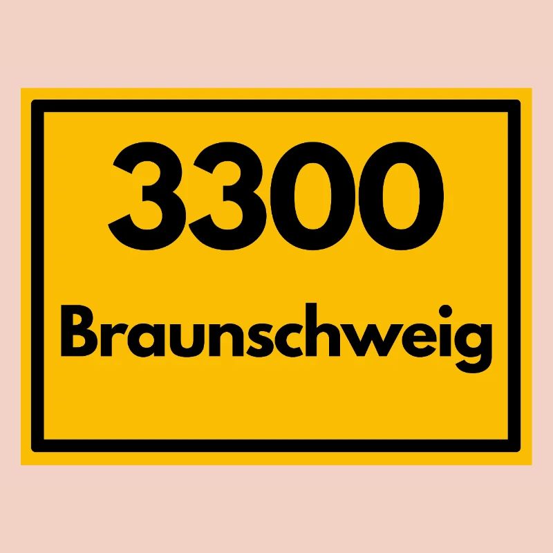 Town sign - then old zip code 3300 BRAUNSCHWEIG