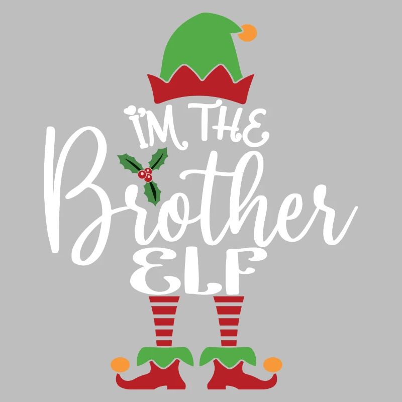 Bruder Elf süßes lustiges passendes Weihnachtskostüm