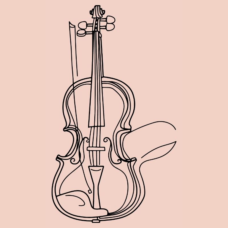 Dessin de violon