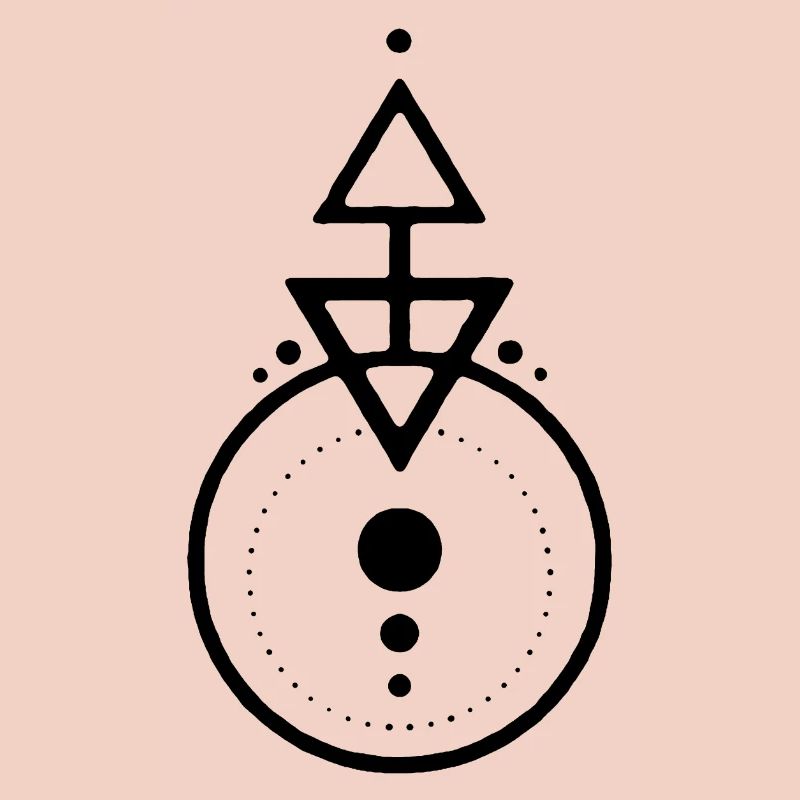 Black geometric design