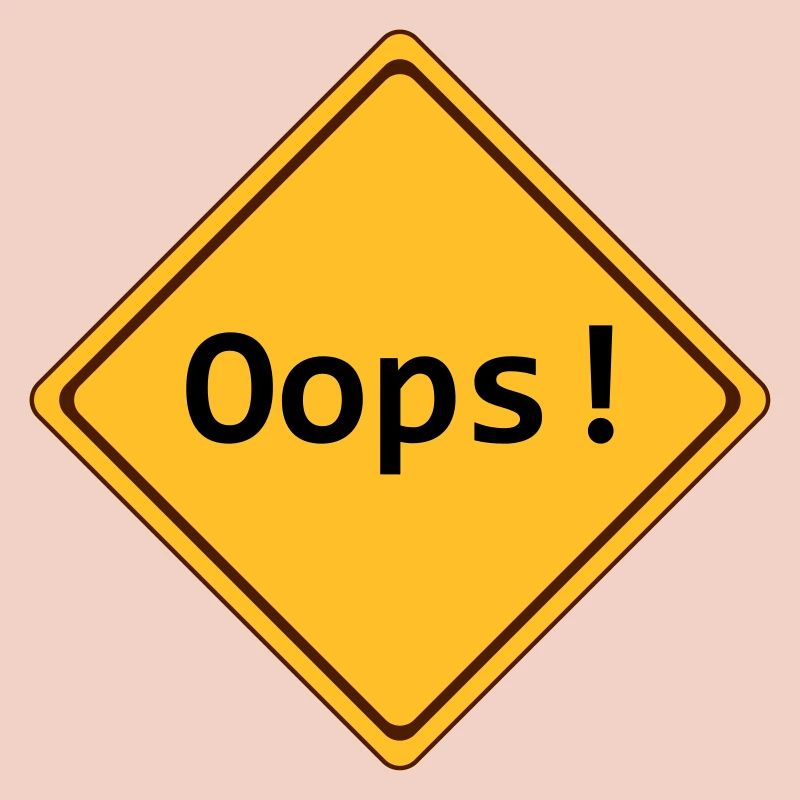 error, oops !, customizable