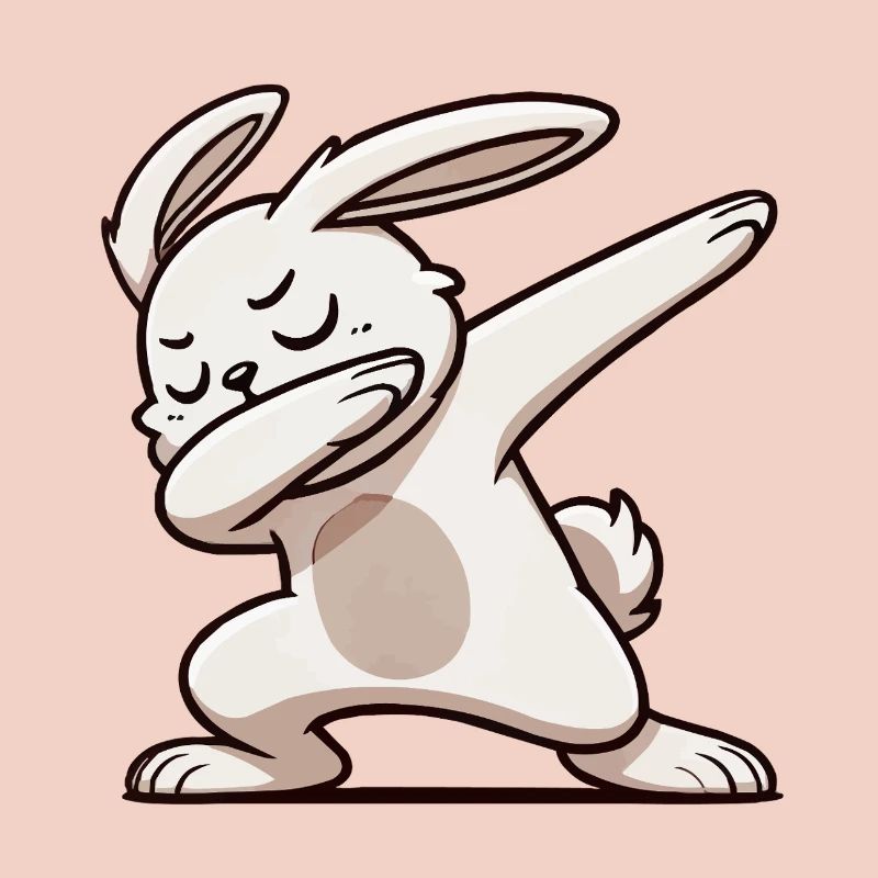 hase rabbit dabbing