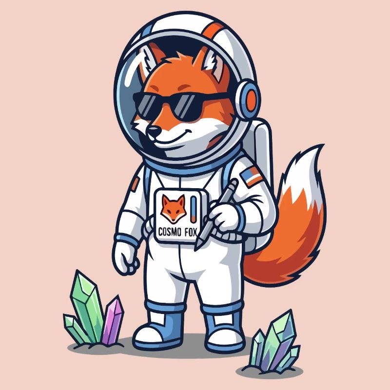 Cosmo Fox Astronaute Explorateur Spatial