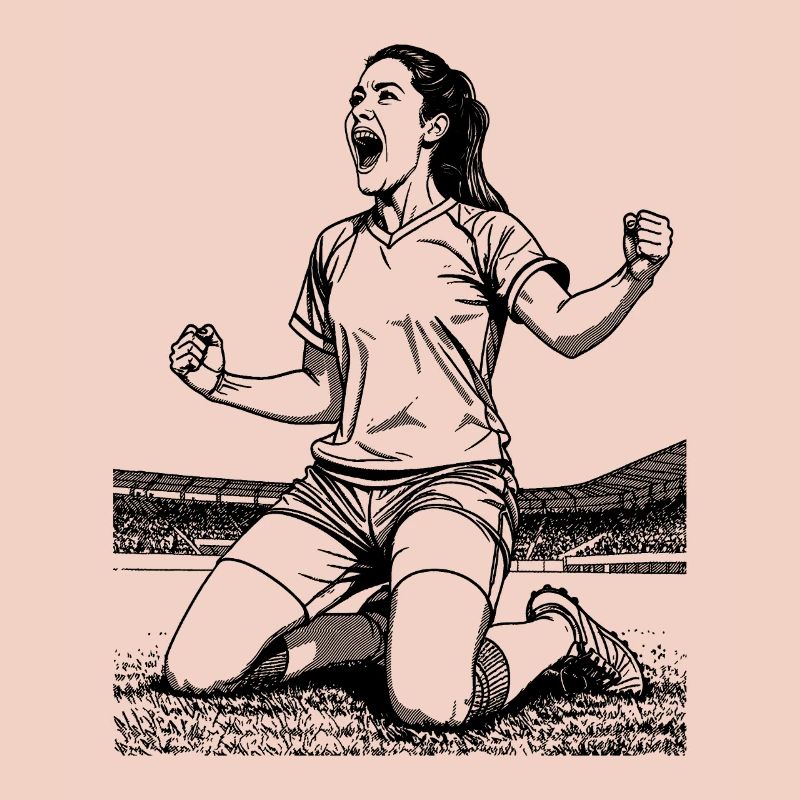 Fussballerin-Shirt: Torjubel mit Gefühl für Sieg
