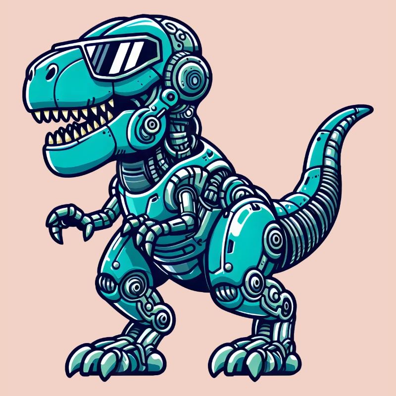 T-Rex Cyborg Dinosaurier