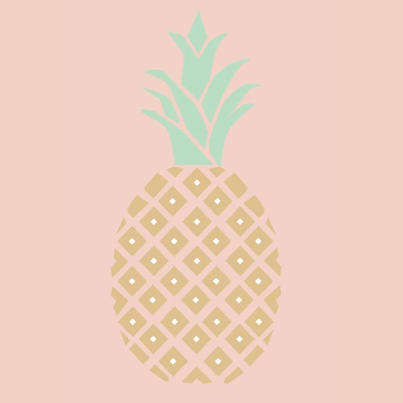 Pineapple with pattern