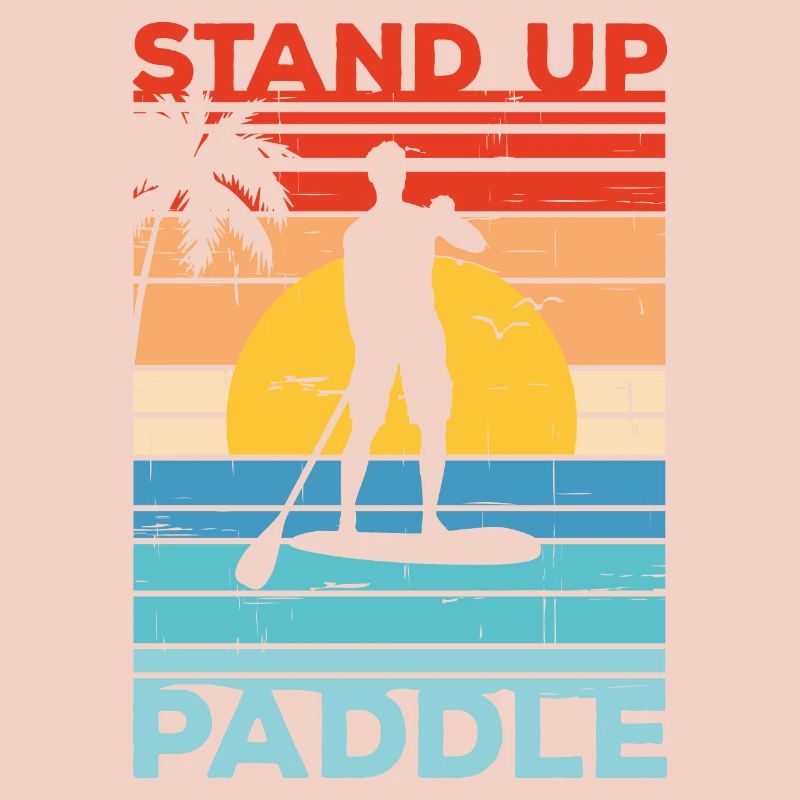 Stand Up Paddle SUP Sunset Gift Paddle