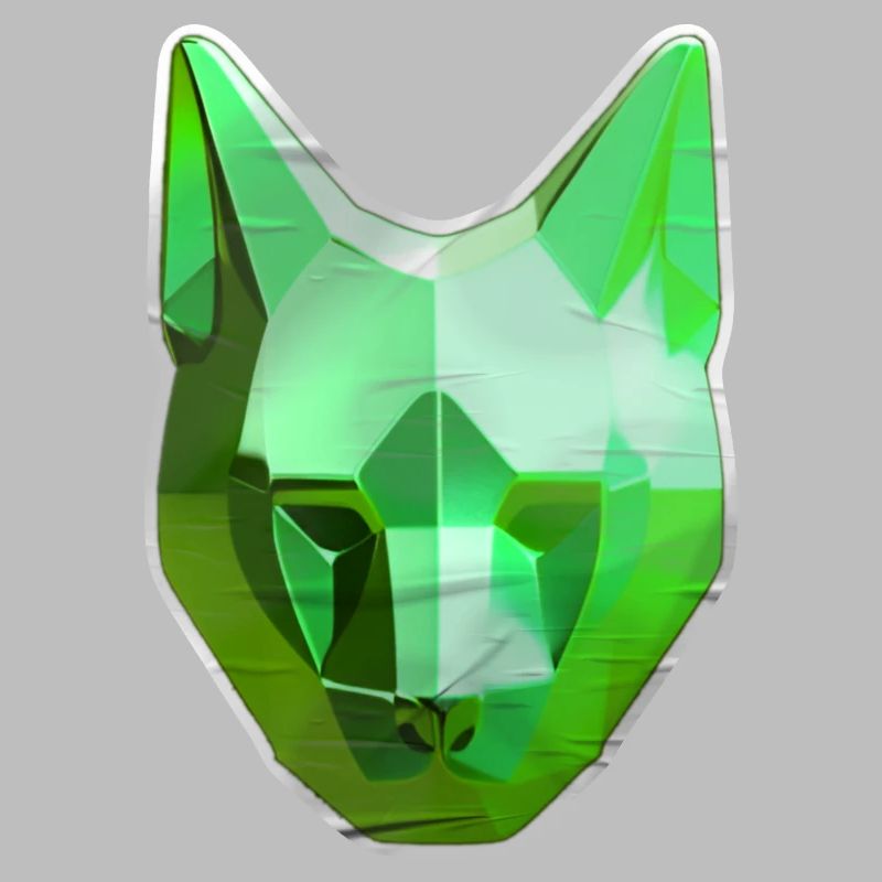 Chat Cristal Vert