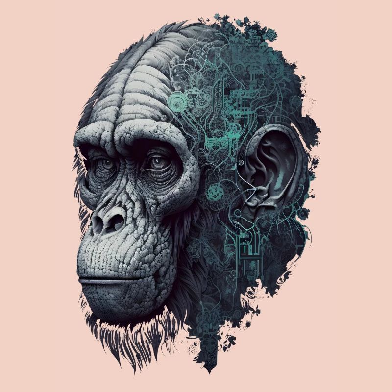 AI-controlled monkey