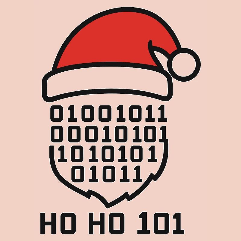 Weihnachtscode mit Santa Hut