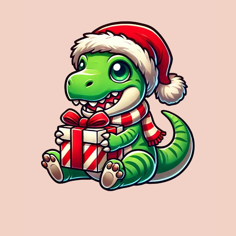 Weihnachtsmann Dino T-Rex Weihnachtsfeier
