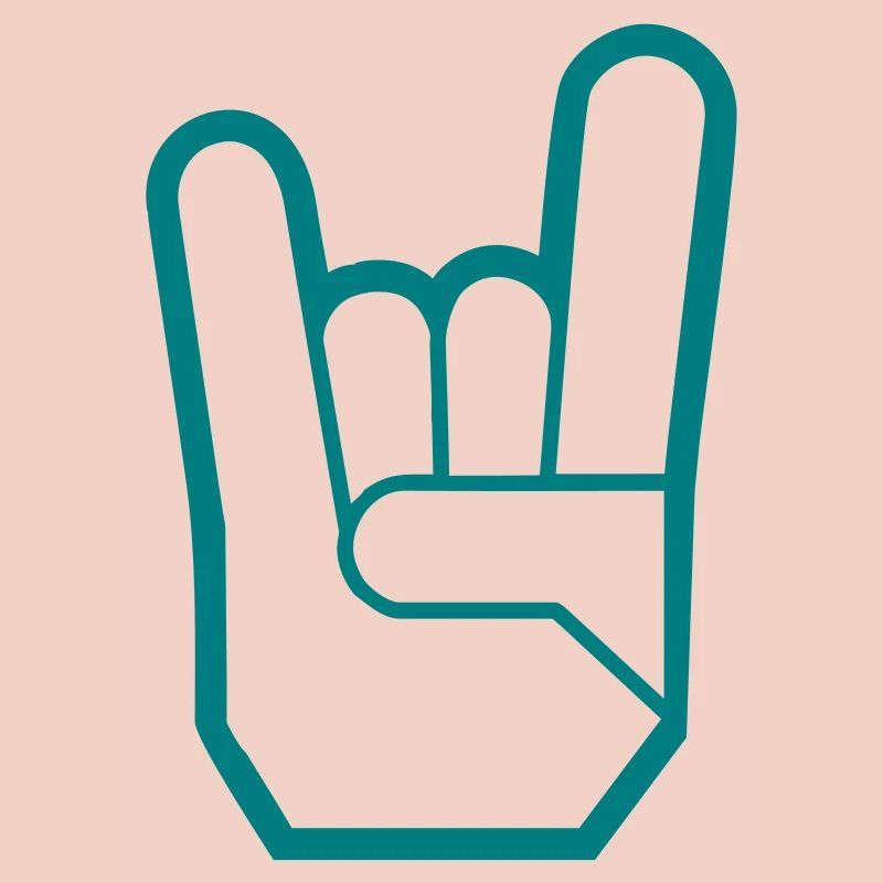 Rock Hand Pommesgabel Devilhand