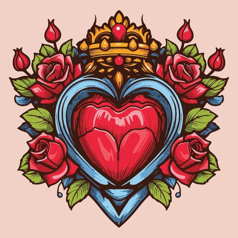 Heart Symbol Roses