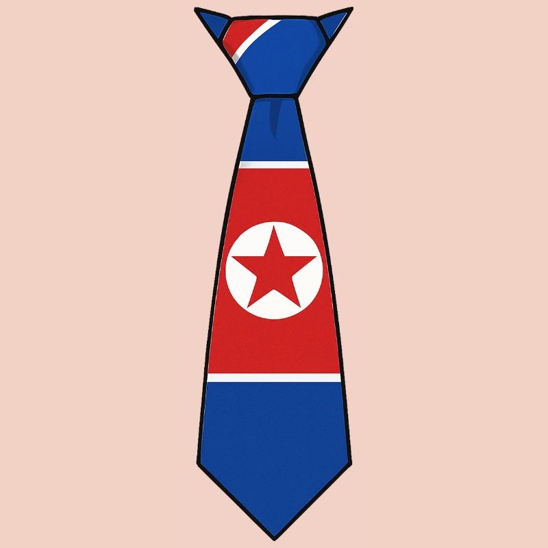 North Korea Tie – Flaggendesign