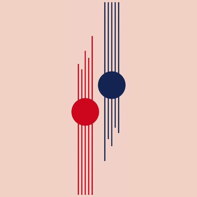 Red-Blue Geometric Pulse