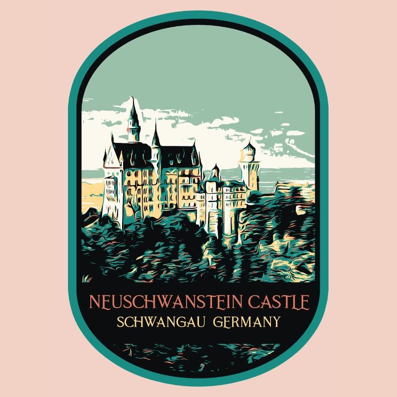 Neuschwanstein Castle Silhouette
