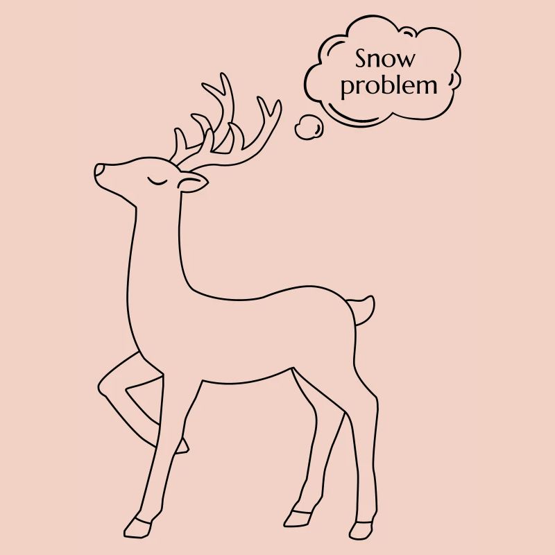 Snapped Christmas deer