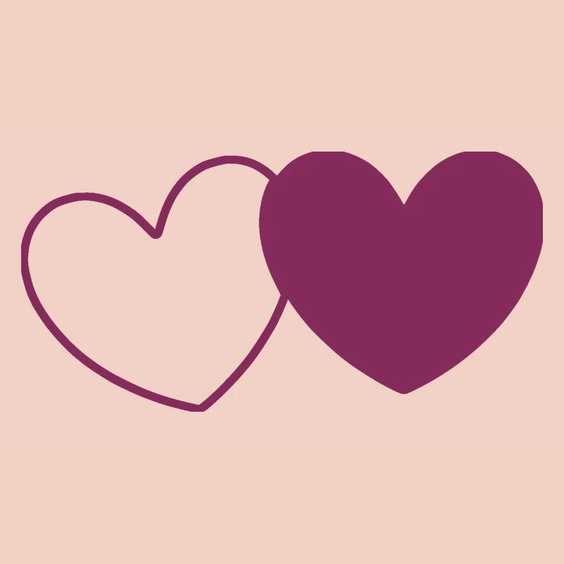 Valentinstag Herz violett