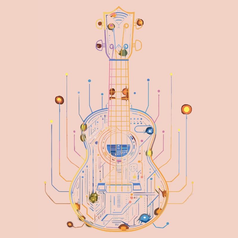 Ukulele Drawing