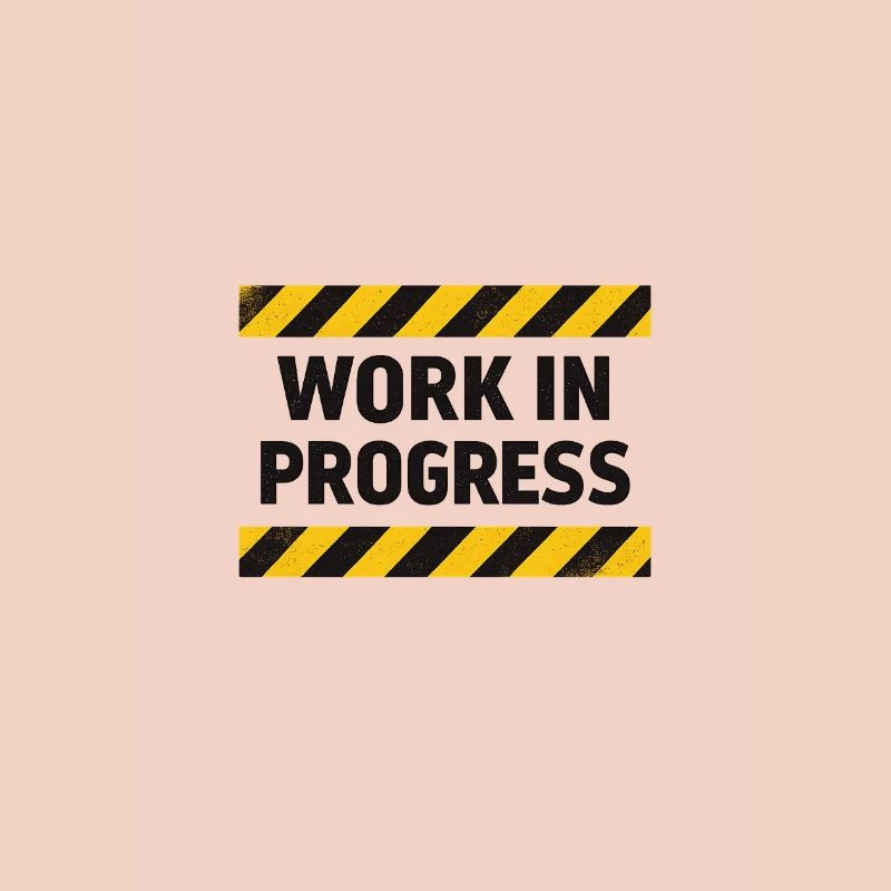 Progress in progress – warning tape