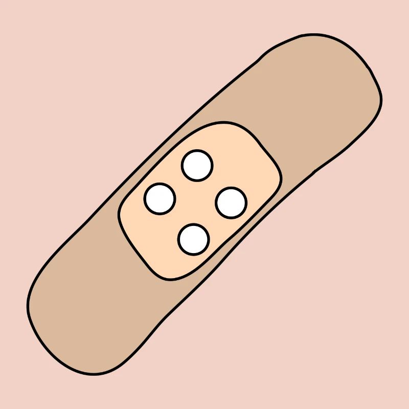 Patch, blessure, blessure, guérison, idée cadeau