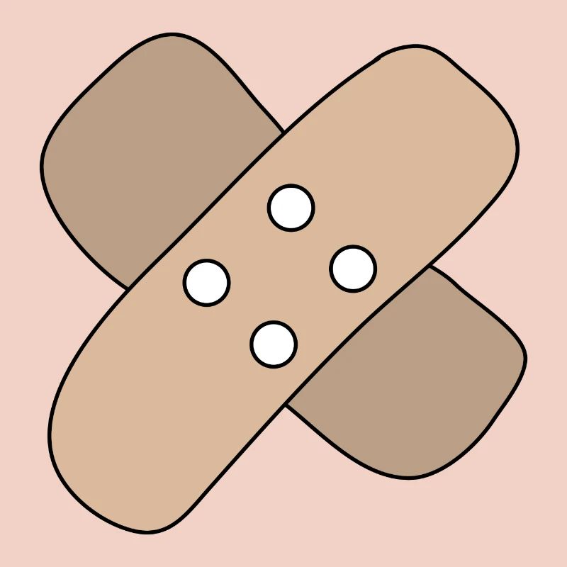 Patch, blessure, blessure, guérison, idée cadeau