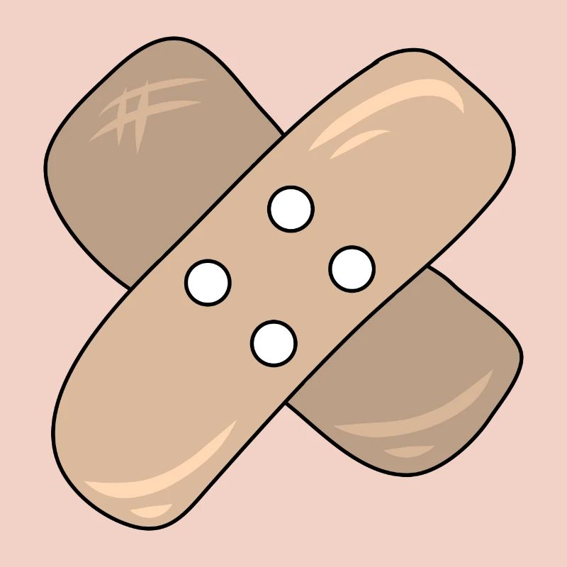 Patch, blessure, blessure, guérison, idée cadeau
