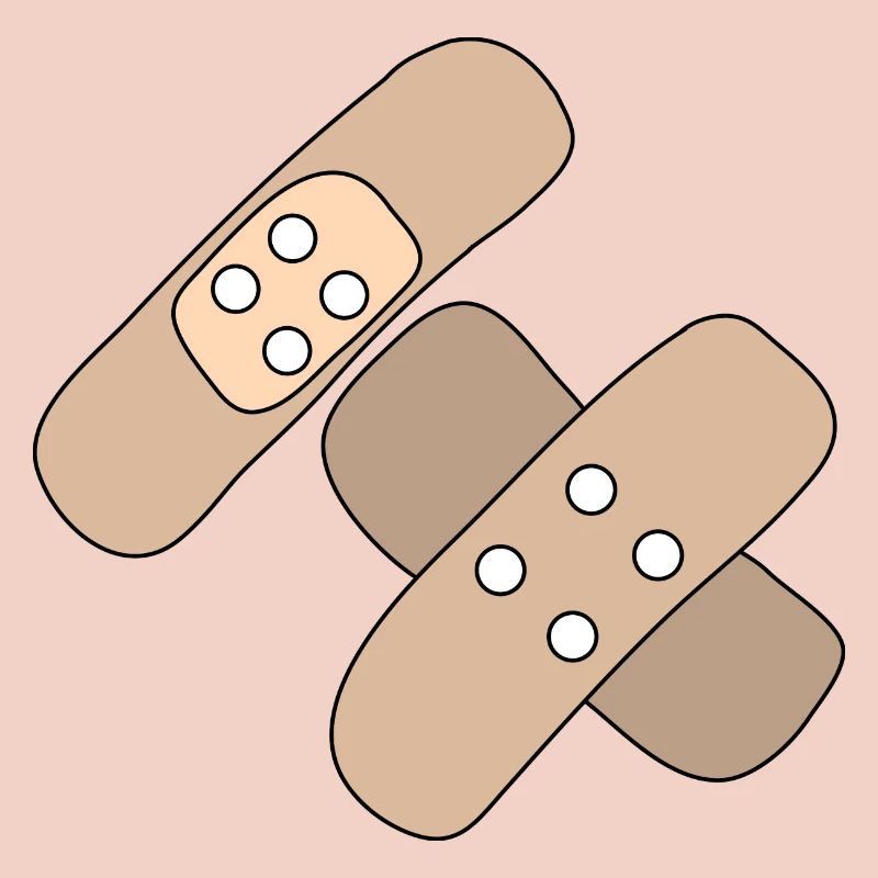 Patch, blessure, blessure, guérison, idée cadeau