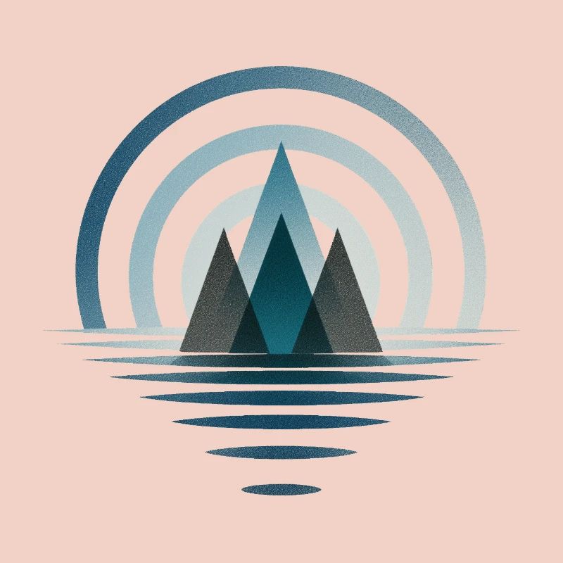 Symbolic Mountain Abstract Logo