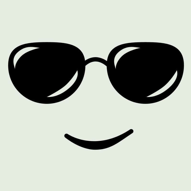 sunglasses smile reflection
