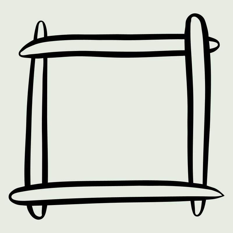Decorative frame / picture frame. Template.