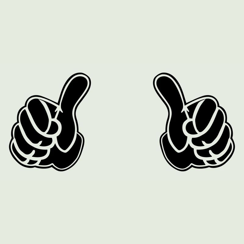 pair of pointing hands