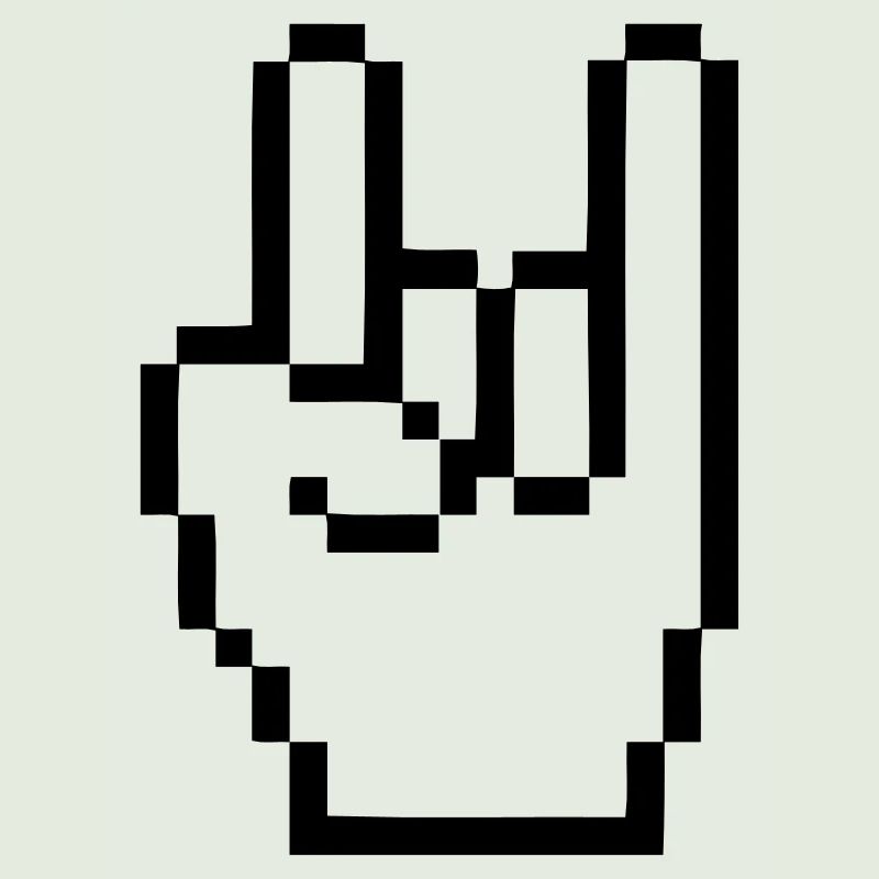 Handzeichen Cursor Rock