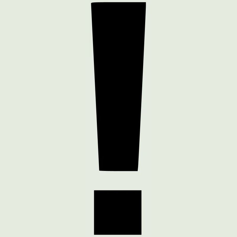 Ausrufezeichen Statement Geschenk Auffallen