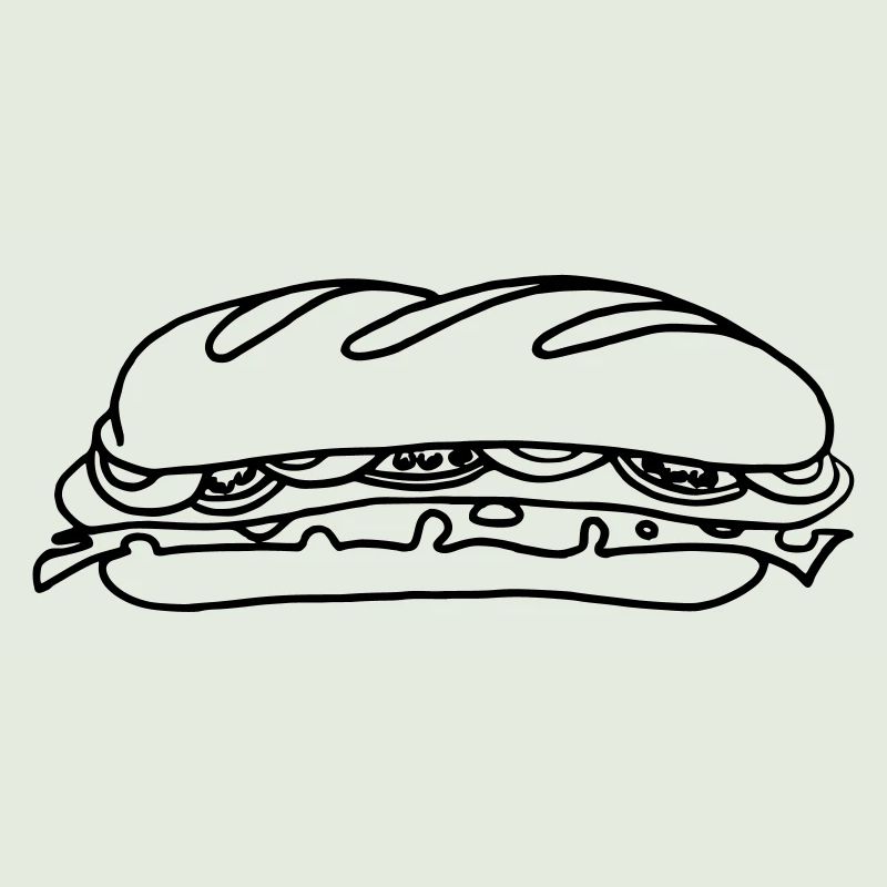 Sandwich belegtes Brot Geschenk Geschenkidee