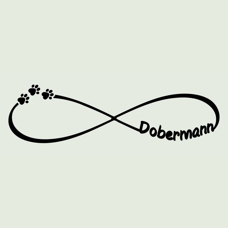 Dobermann Infinity Unendlichkeit Hunderassen Pfote