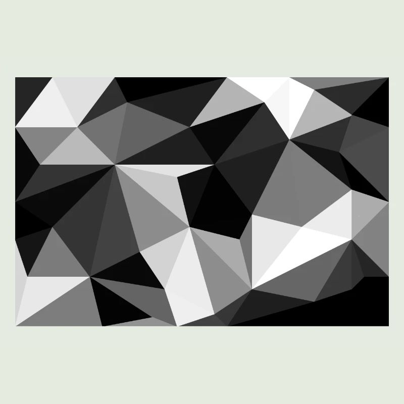 Polygon Black and White