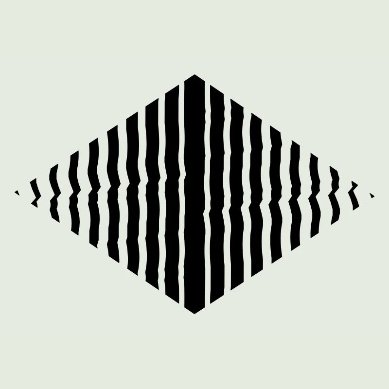 Rhombus shape line pattern many strokes