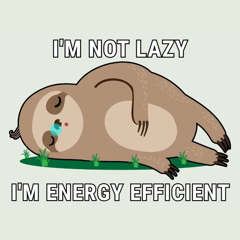 I'm Not Lazy I'm Energy Efficient