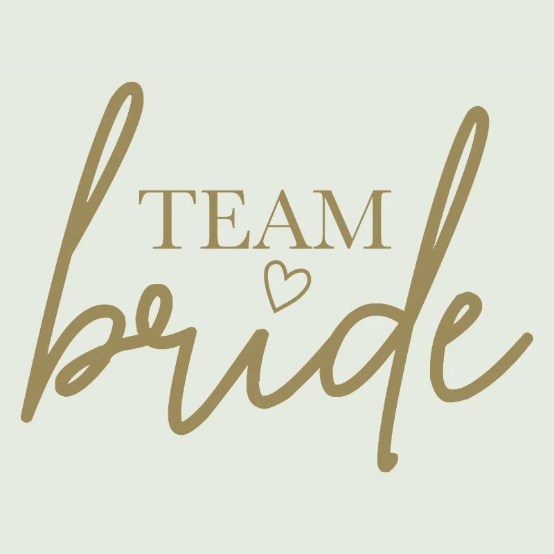 Team Bride mit Herz