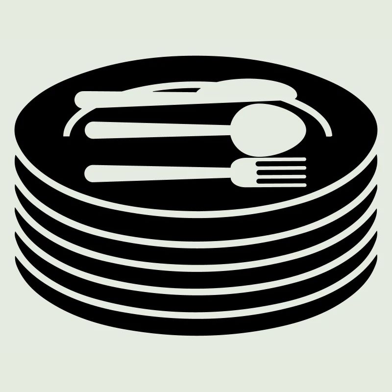 Geschirr Teller Besteck