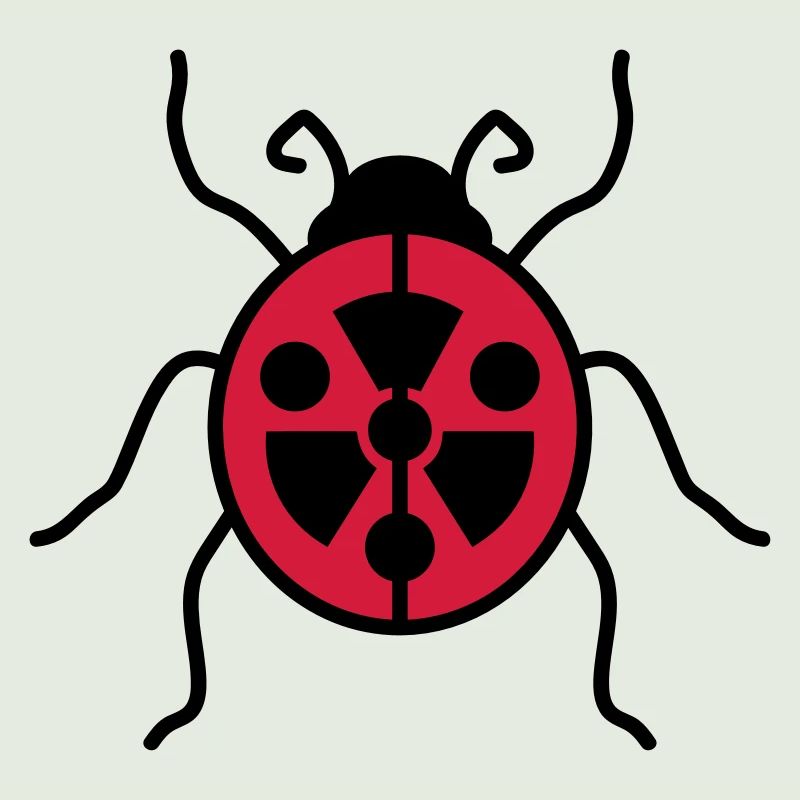 atom symbol radioactive danger danger warning hinwe