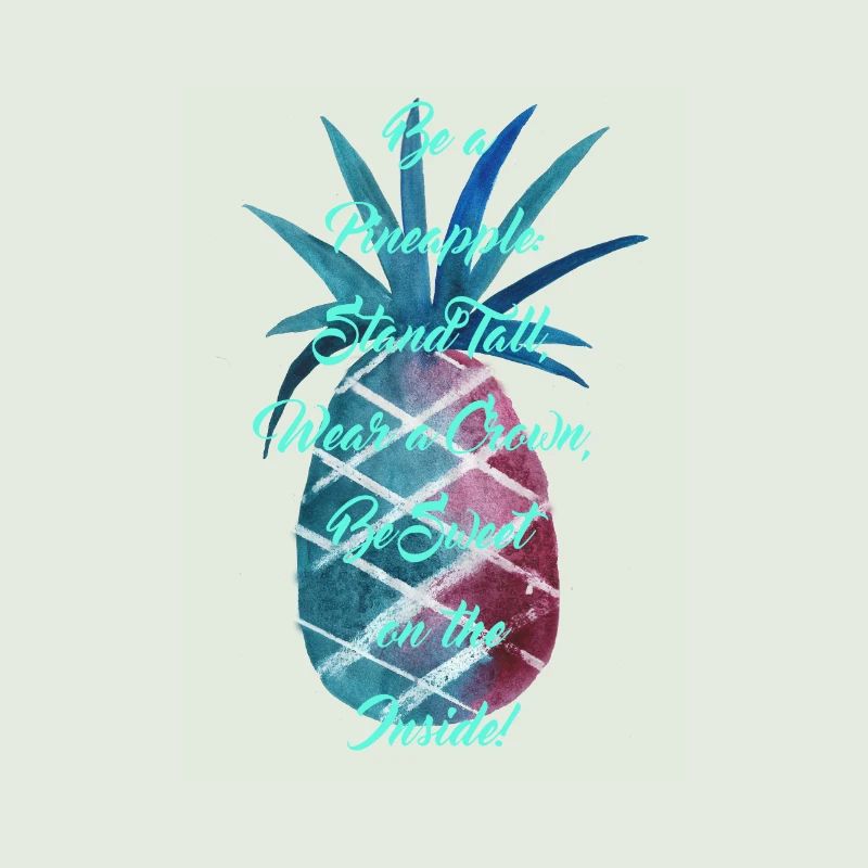 Un ananas - Turquoise