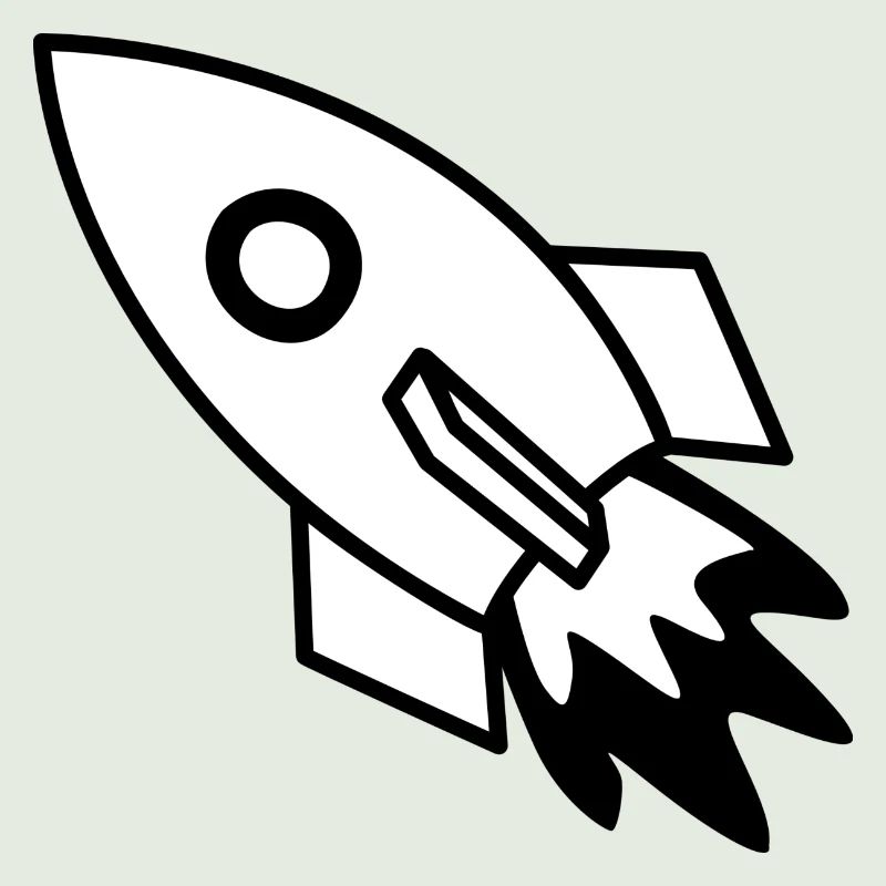 Rakete schwarz