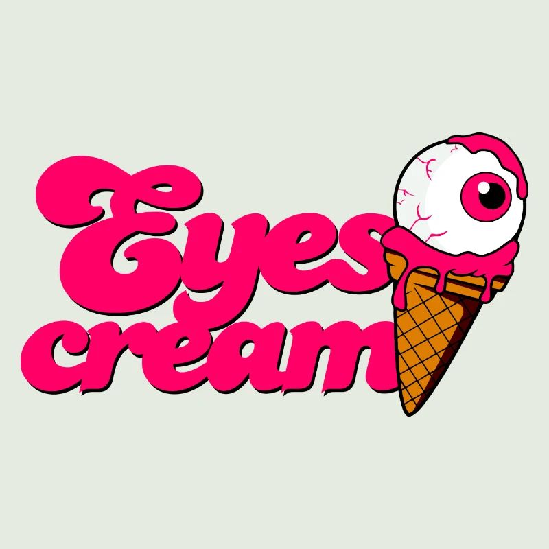 Yeux Crème cornet de crème glacée avec globe oculaire Halloween
