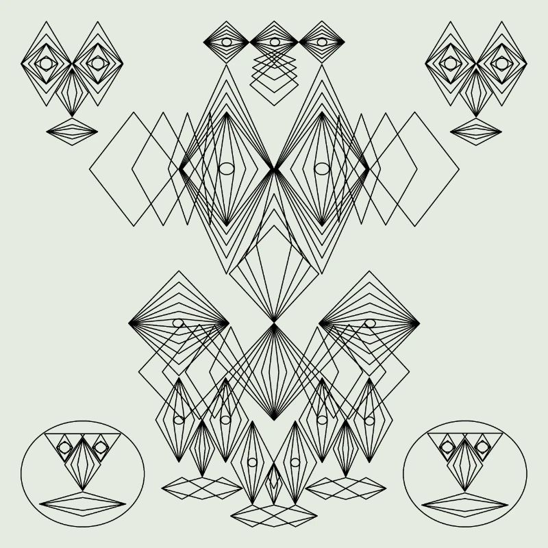 Conception abstraite: Crazy Faces Art