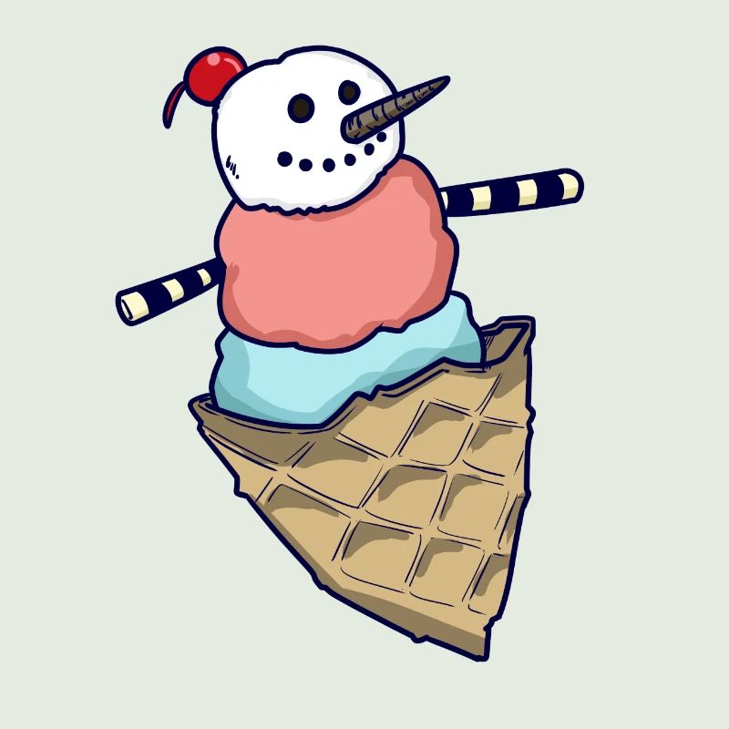 Schneemann Eiskugel