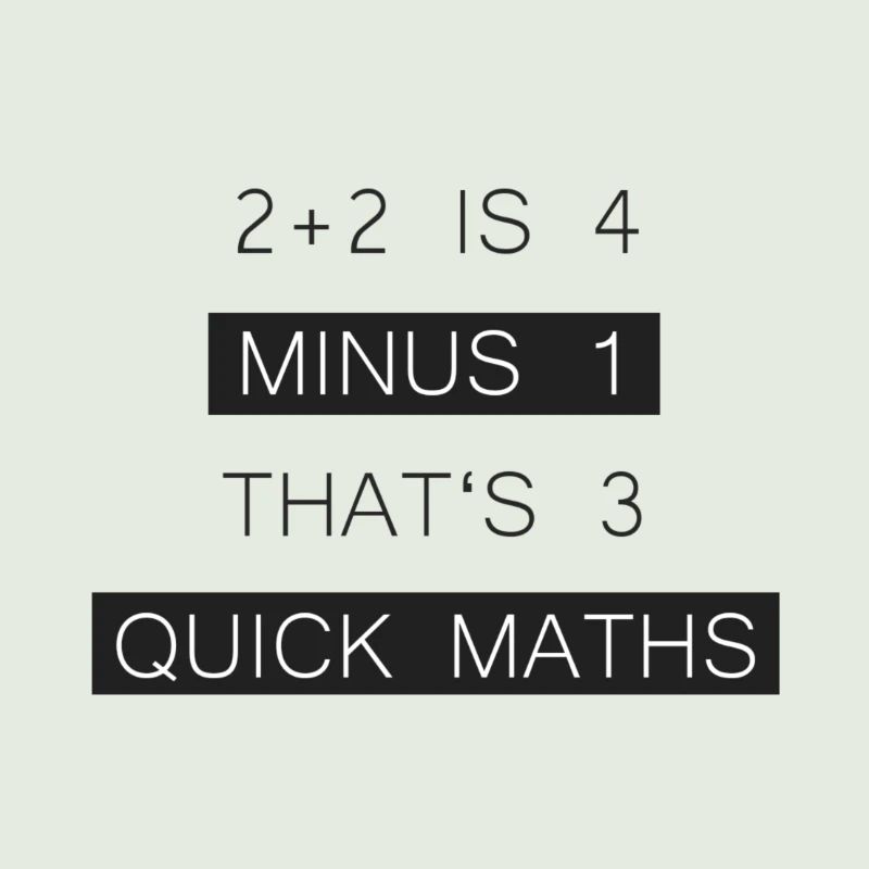 BigShaq "2 + 2 IS 4 MINUS 1 THAT'S 3 QUICK MATHS"