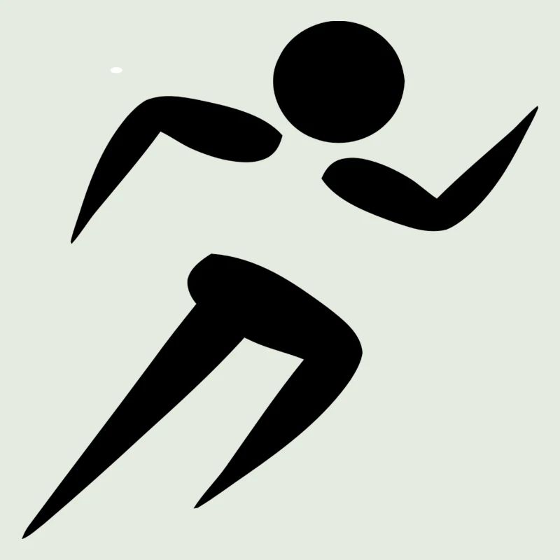 Les coureurs running silhouette sprint sprinter